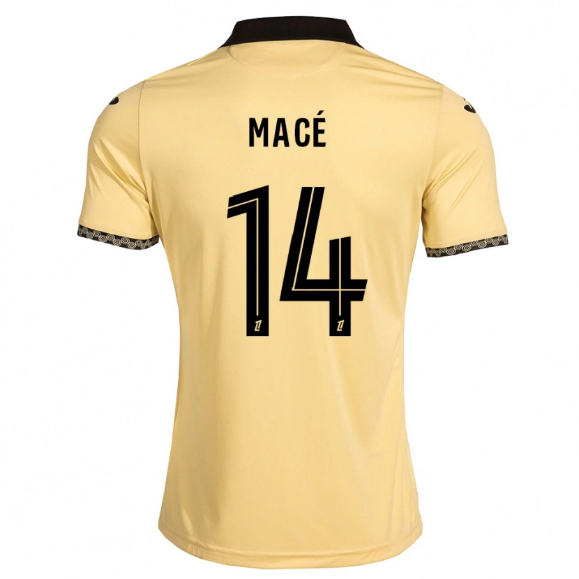 Danxen Kvinder Marine Macé #14 Navajohvid Sort Udebane Spillertrøjer 2026/27 Trøje T-Shirt