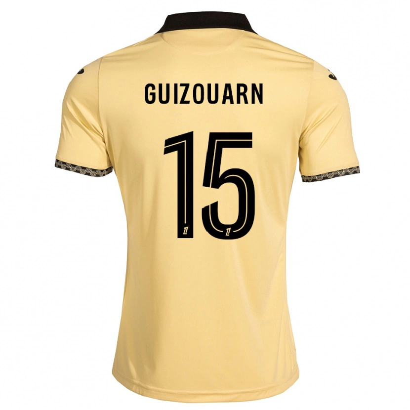Danxen Kvinder Dorian Guizouarn #15 Navajohvid Sort Udebane Spillertrøjer 2026/27 Trøje T-Shirt