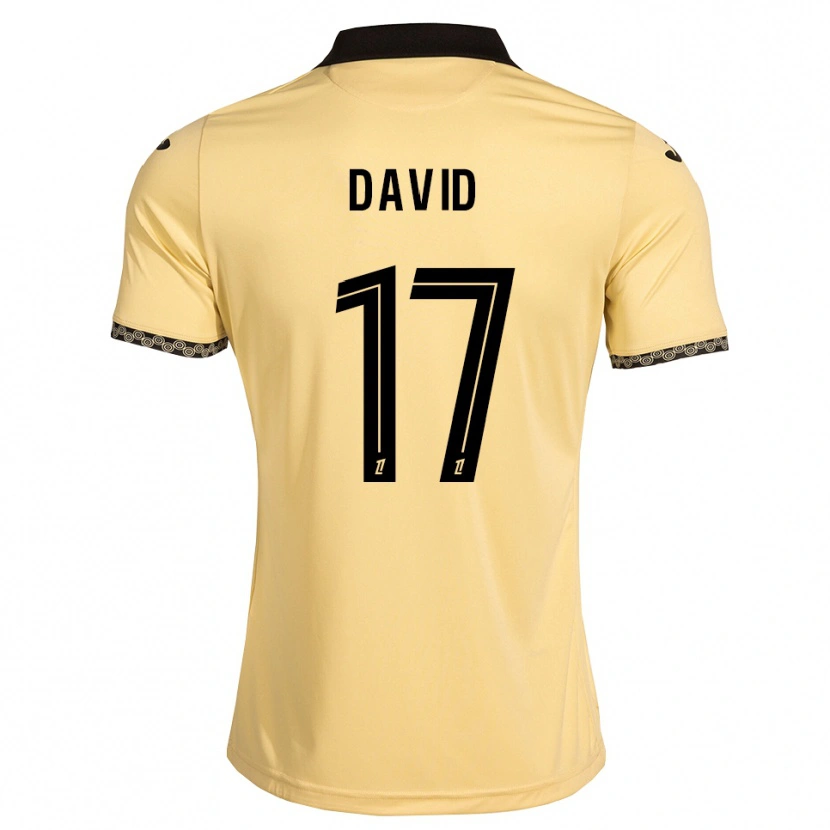 Danxen Kvinder Dune David #17 Navajohvid Sort Udebane Spillertrøjer 2026/27 Trøje T-Shirt