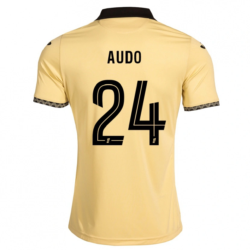 Danxen Kvinder Noémie Audo #24 Navajohvid Sort Udebane Spillertrøjer 2026/27 Trøje T-Shirt