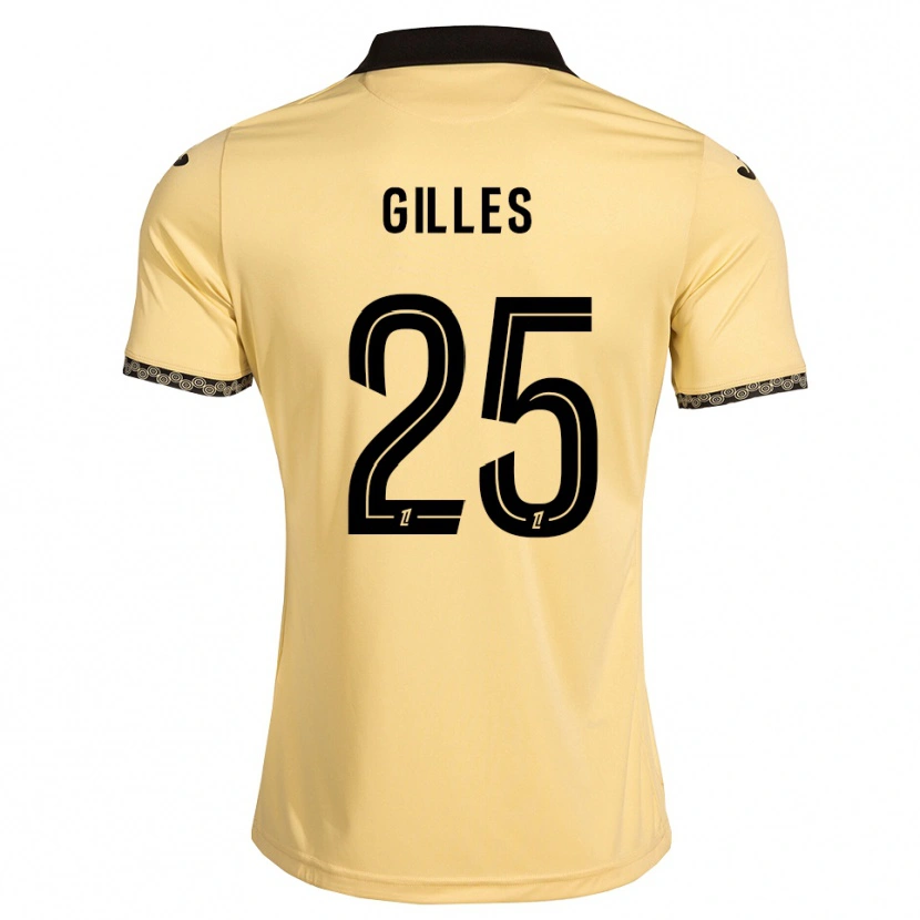 Danxen Kvinder Elodie Gilles #25 Navajohvid Sort Udebane Spillertrøjer 2026/27 Trøje T-Shirt
