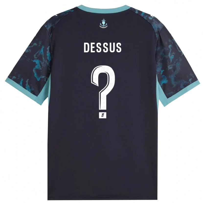 Danxen Kvinder Bastien Dessus #0 Bleg Turkis Hvid Sort Udebane Spillertrøjer 2026/27 Trøje T-Shirt