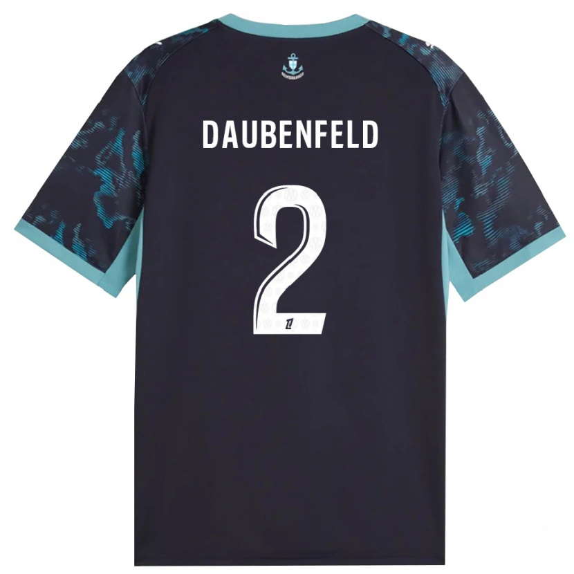 Danxen Kvinder Lucas Daubenfeld #2 Bleg Turkis Hvid Sort Udebane Spillertrøjer 2026/27 Trøje T-Shirt