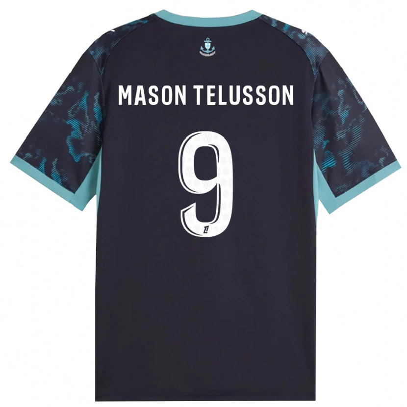 Danxen Kvinder Jah-Mason Telusson #9 Bleg Turkis Hvid Sort Udebane Spillertrøjer 2026/27 Trøje T-Shirt