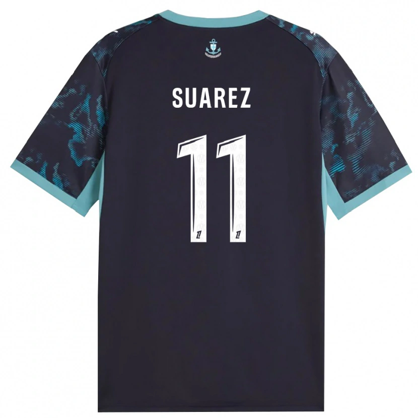 Danxen Kvinder Luis Suarez #11 Bleg Turkis Hvid Sort Udebane Spillertrøjer 2026/27 Trøje T-Shirt