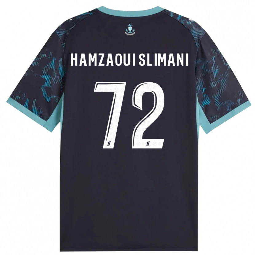 Danxen Kvinder Hilan Hamzaoui Slimani #72 Bleg Turkis Hvid Sort Udebane Spillertrøjer 2026/27 Trøje T-Shirt