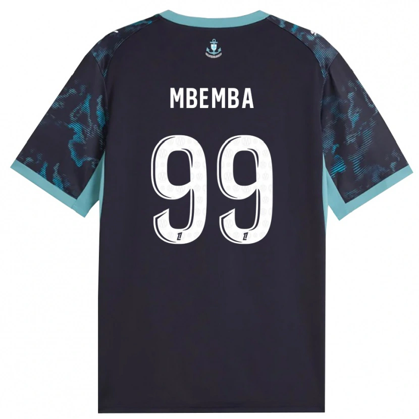 Danxen Kvinder Chancel Mbemba #99 Bleg Turkis Hvid Sort Udebane Spillertrøjer 2026/27 Trøje T-Shirt