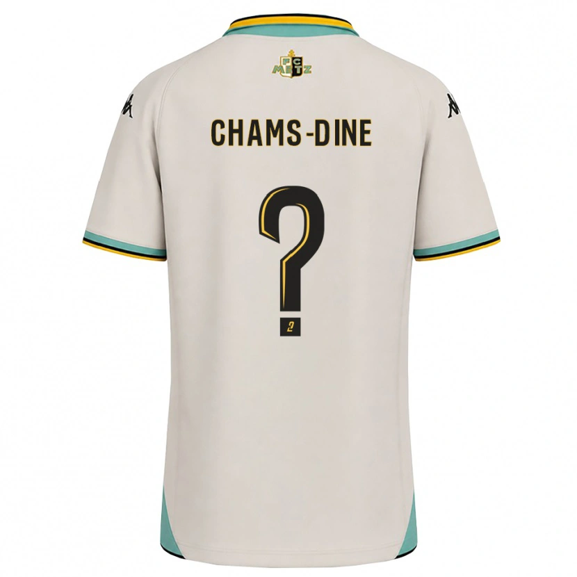Danxen Kvinder Adam Chams-Dine #0 Blomsterhvid Sort Udebane Spillertrøjer 2026/27 Trøje T-Shirt