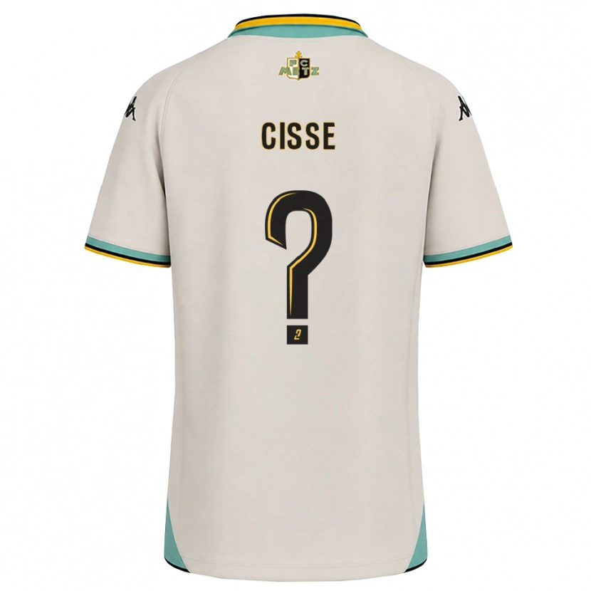 Danxen Kvinder Mouhamadou Cisse #0 Blomsterhvid Sort Udebane Spillertrøjer 2026/27 Trøje T-Shirt