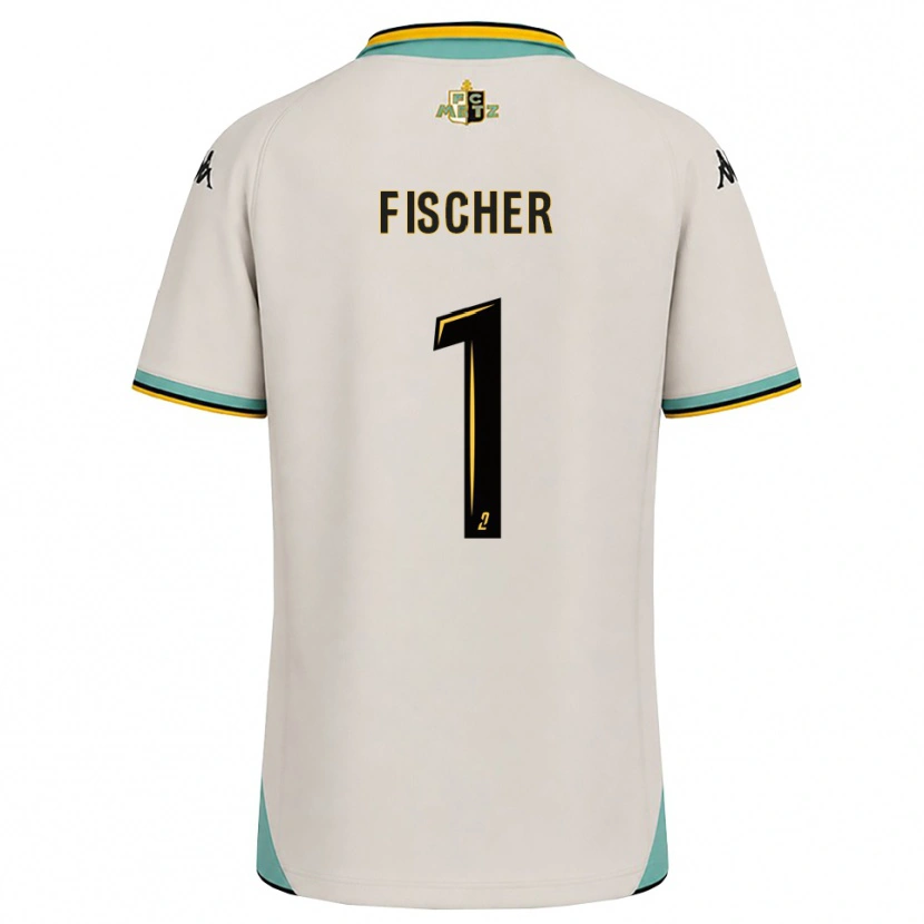 Danxen Kvinder Jonathan Fischer #1 Blomsterhvid Sort Udebane Spillertrøjer 2026/27 Trøje T-Shirt