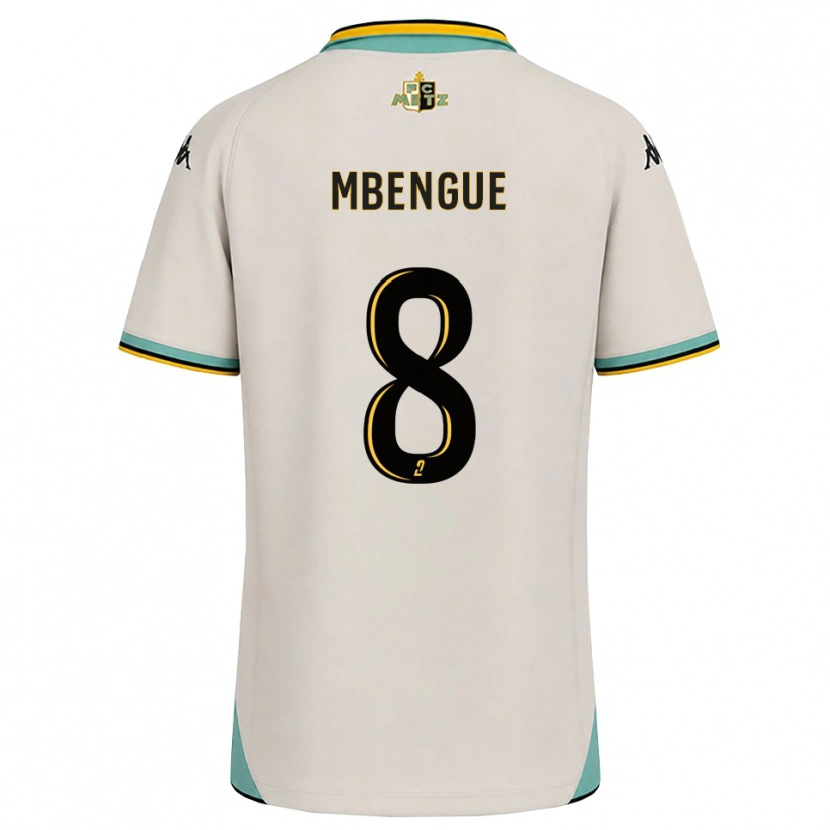 Danxen Kvinder Seynabou Mbengue #8 Blomsterhvid Sort Udebane Spillertrøjer 2026/27 Trøje T-Shirt