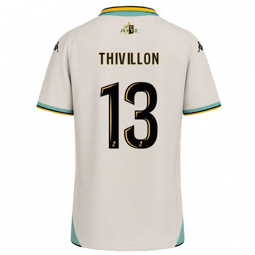 Danxen Kvinder Lina Thivillon #13 Blomsterhvid Sort Udebane Spillertrøjer 2026/27 Trøje T-Shirt
