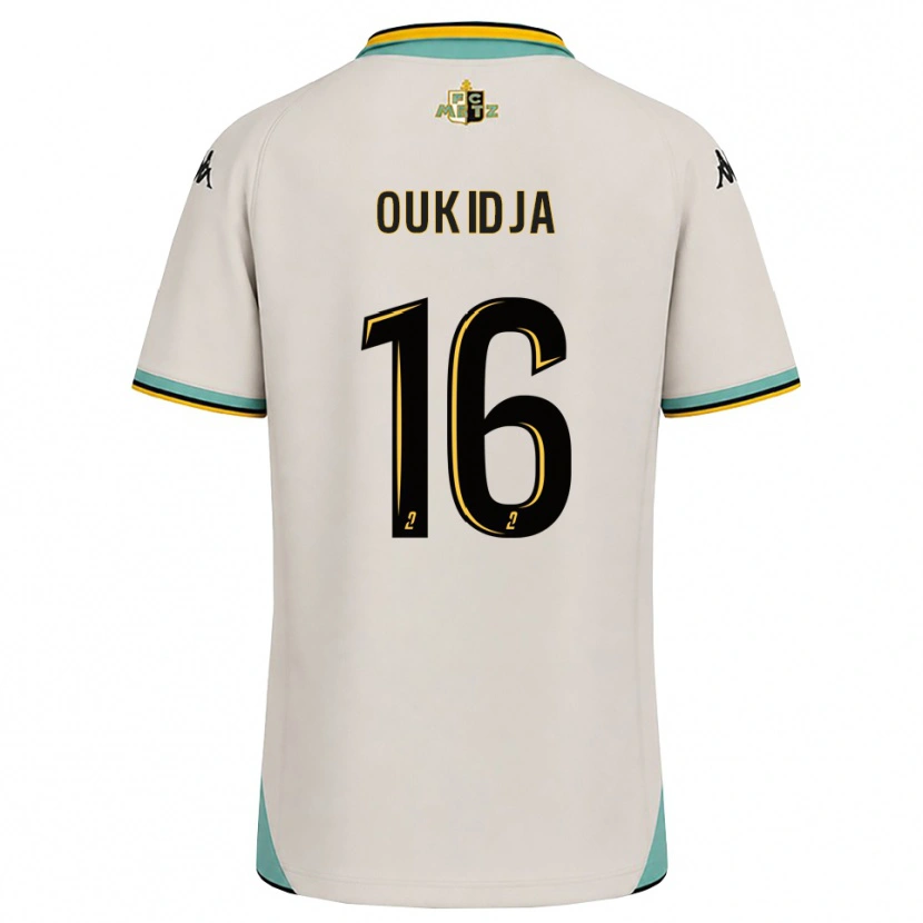 Danxen Kvinder Alexandre Oukidja #16 Blomsterhvid Sort Udebane Spillertrøjer 2026/27 Trøje T-Shirt