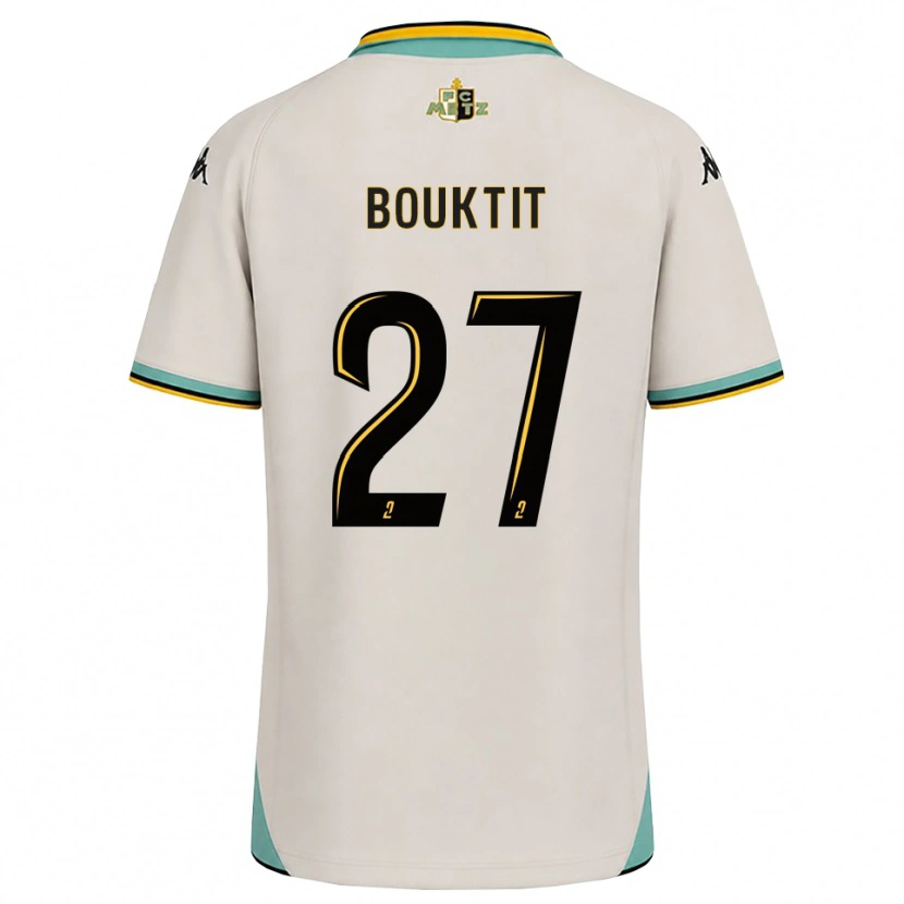 Danxen Kvinder Assia Bouktit #27 Blomsterhvid Sort Udebane Spillertrøjer 2026/27 Trøje T-Shirt