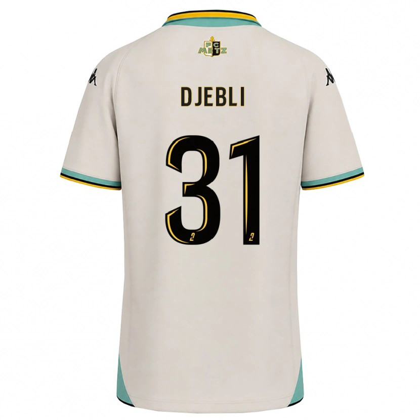Danxen Kvinder Assia Djebli #31 Blomsterhvid Sort Udebane Spillertrøjer 2026/27 Trøje T-Shirt