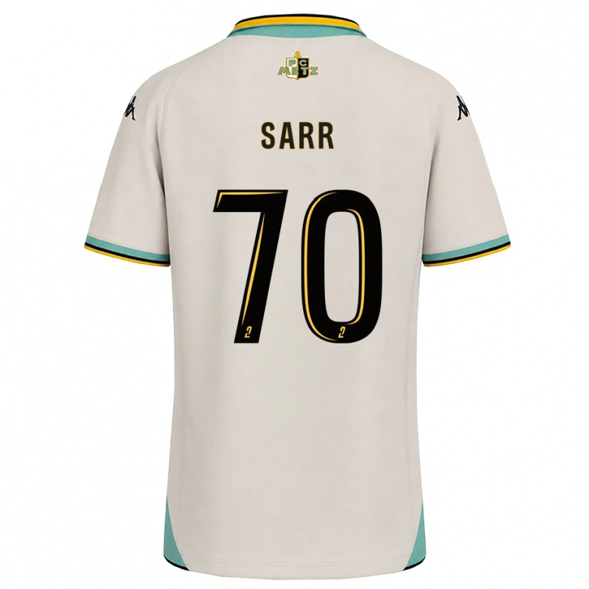 Danxen Kvinder Bouna Sarr #70 Blomsterhvid Sort Udebane Spillertrøjer 2026/27 Trøje T-Shirt