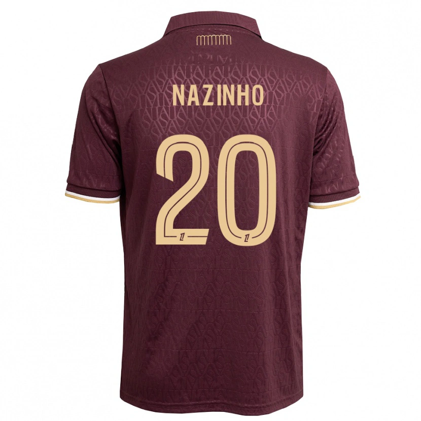 Danxen Kvinder Flávio Basilua Jacinto Dos Nazinho #20 Mørkerød Sandfarvet Udebane Spillertrøjer 2026/27 Trøje T-Shirt