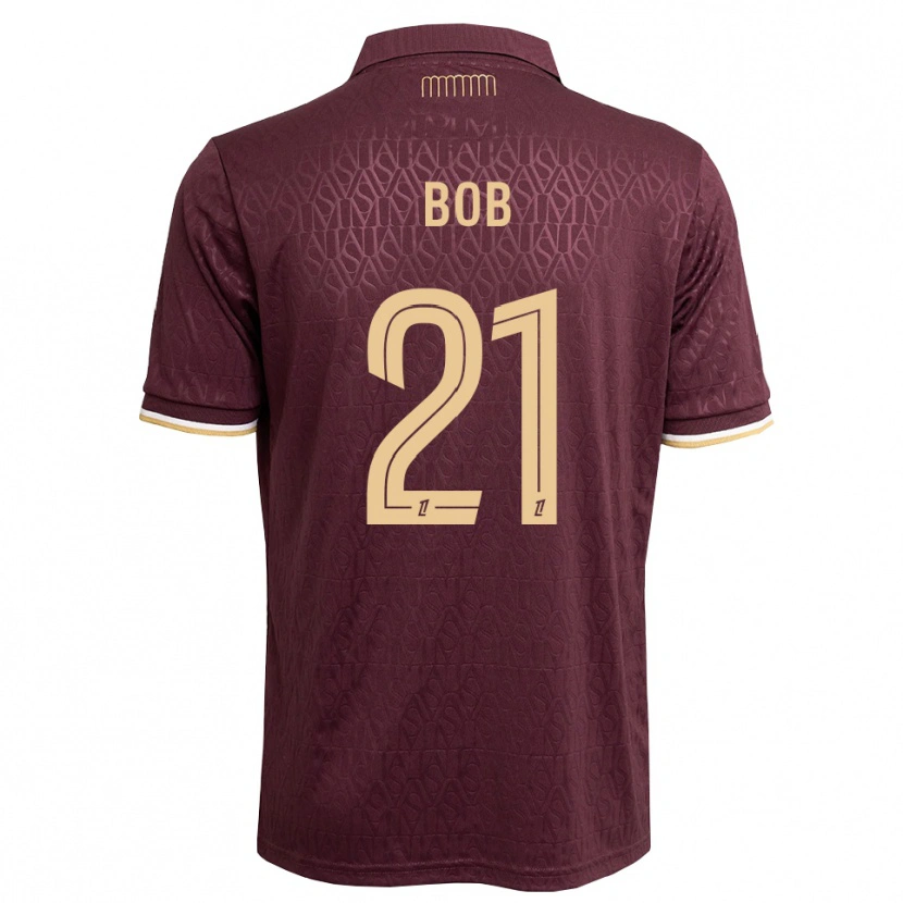 Danxen Kvinder Mohamed Bob #21 Mørkerød Sandfarvet Udebane Spillertrøjer 2026/27 Trøje T-Shirt