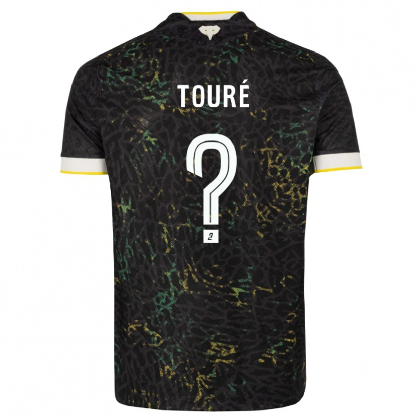 Danxen Kvinder Sankoumba Touré #0 Sort Hvid Gul Udebane Spillertrøjer 2026/27 Trøje T-Shirt