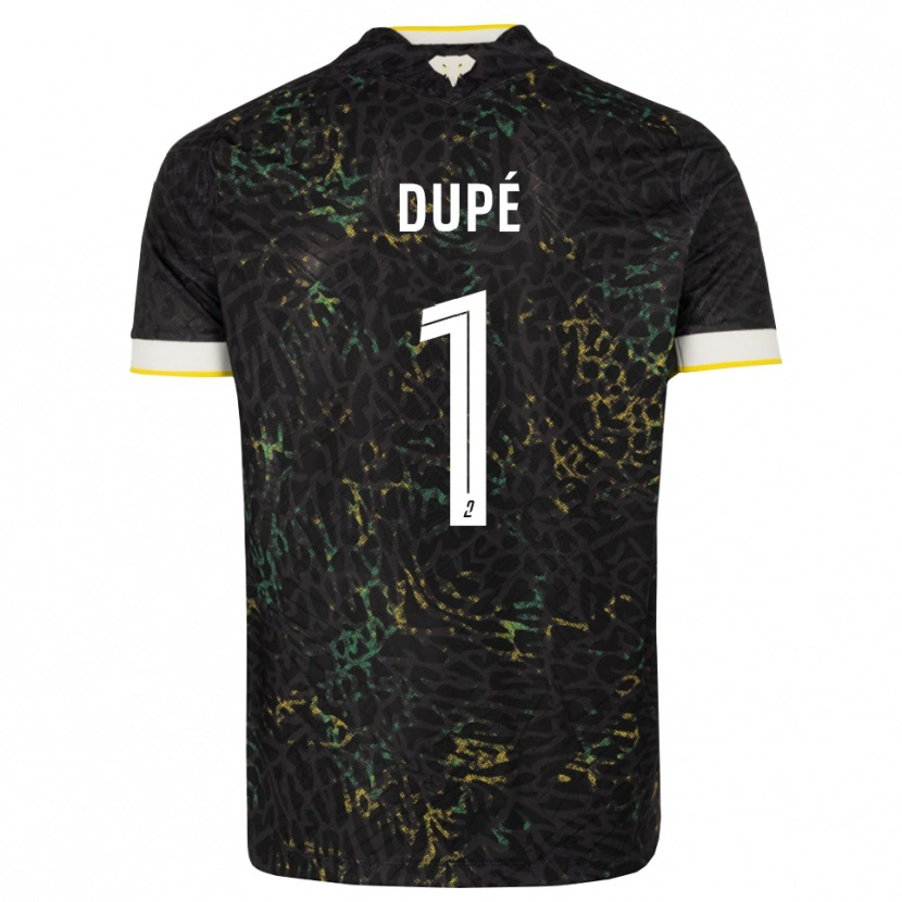 Danxen Kvinder Maxime Dupé #1 Sort Hvid Gul Udebane Spillertrøjer 2026/27 Trøje T-Shirt