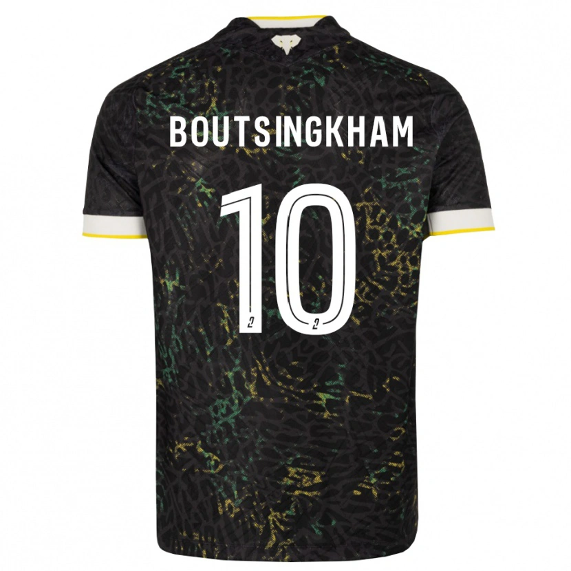 Danxen Kvinder Hugo Boutsingkham #10 Sort Hvid Gul Udebane Spillertrøjer 2026/27 Trøje T-Shirt