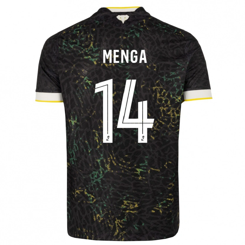 Danxen Kvinder Marlone Menga #14 Sort Hvid Gul Udebane Spillertrøjer 2026/27 Trøje T-Shirt