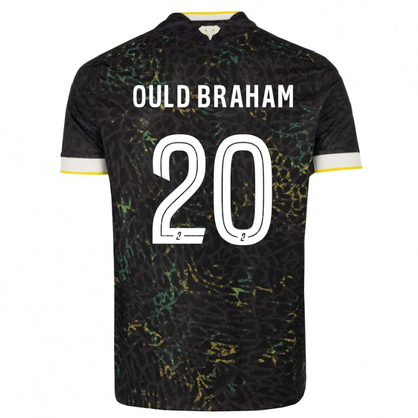 Danxen Kvinder Amira Ould Braham #20 Sort Hvid Gul Udebane Spillertrøjer 2026/27 Trøje T-Shirt