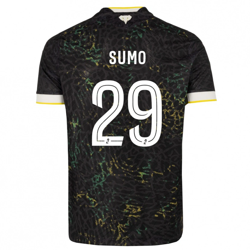 Danxen Kvinder Eva Sumo #29 Sort Hvid Gul Udebane Spillertrøjer 2026/27 Trøje T-Shirt