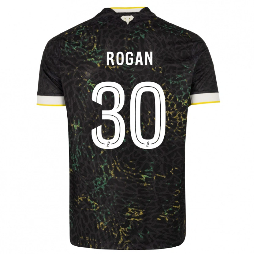 Danxen Kvinder Manja Rogan #30 Sort Hvid Gul Udebane Spillertrøjer 2026/27 Trøje T-Shirt