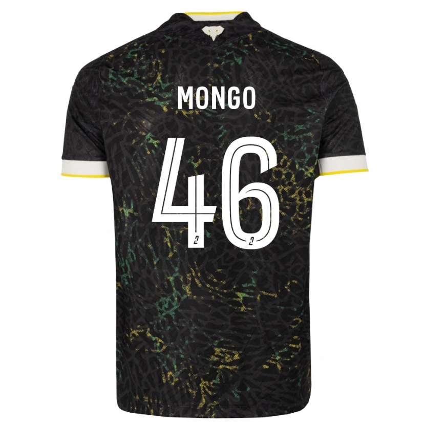 Danxen Kvinder Enzo Mongo #46 Sort Hvid Gul Udebane Spillertrøjer 2026/27 Trøje T-Shirt