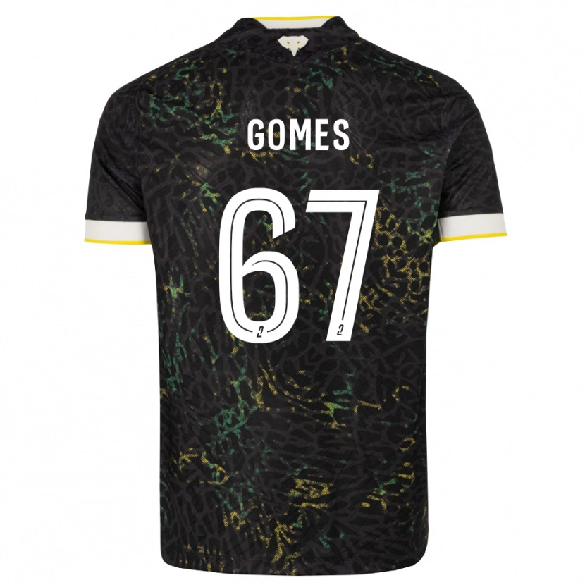 Danxen Kvinder Malang Gomes #67 Sort Hvid Gul Udebane Spillertrøjer 2026/27 Trøje T-Shirt