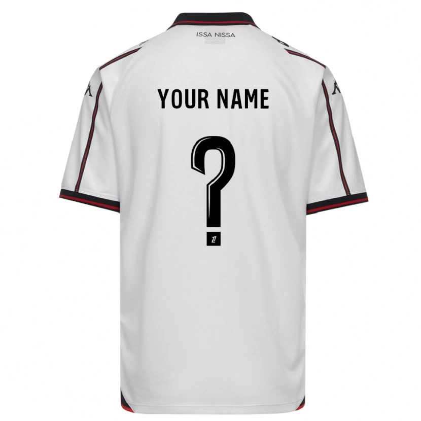 Danxen Kvinder Dit Navn #0 Sort Hvid Udebane Spillertrøjer 2026/27 Trøje T-Shirt