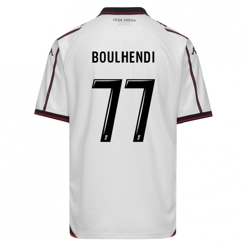 Danxen Kvinder Teddy Boulhendi #77 Sort Hvid Udebane Spillertrøjer 2026/27 Trøje T-Shirt