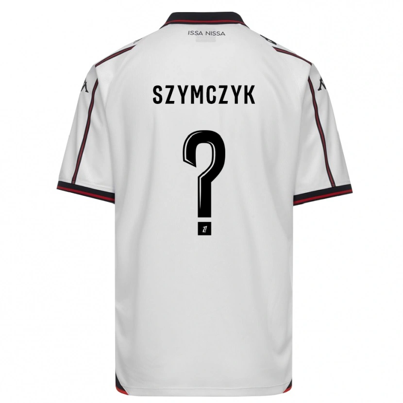 Danxen Kvinder Kacper Szymczyk #0 Sort Hvid Udebane Spillertrøjer 2026/27 Trøje T-Shirt