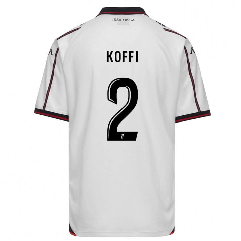 Danxen Kvinder Marc-Aurel Koffi #2 Sort Hvid Udebane Spillertrøjer 2026/27 Trøje T-Shirt
