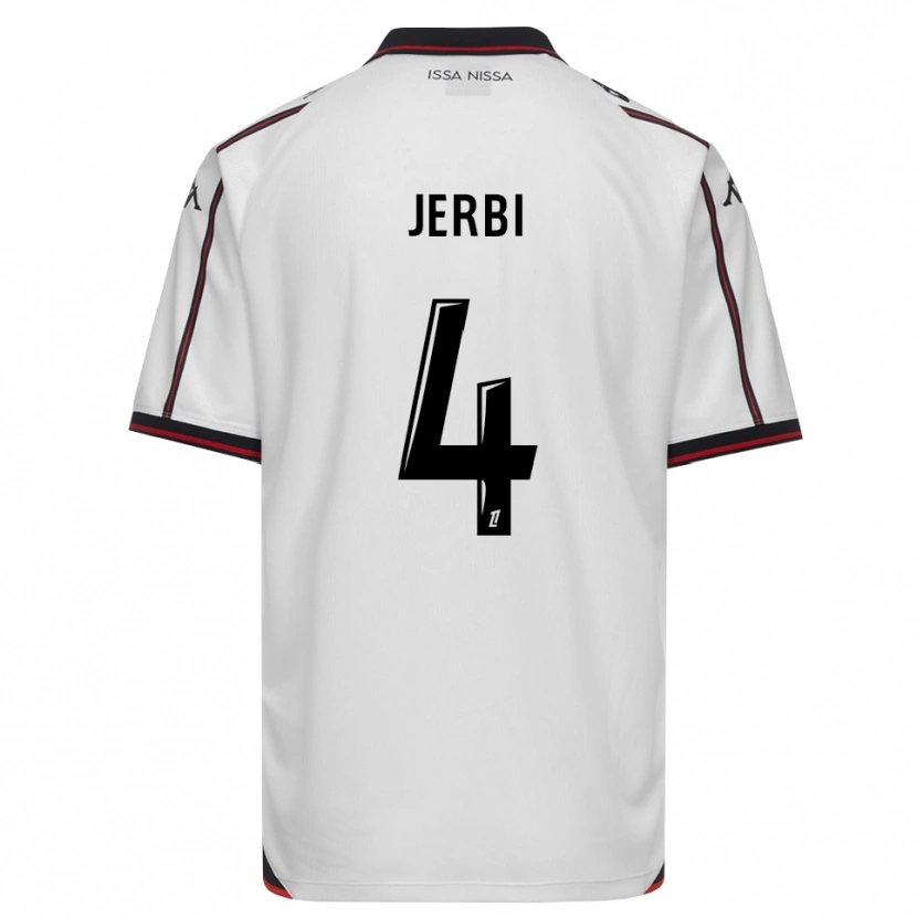 Danxen Kvinder Rayan Jerbi #4 Sort Hvid Udebane Spillertrøjer 2026/27 Trøje T-Shirt