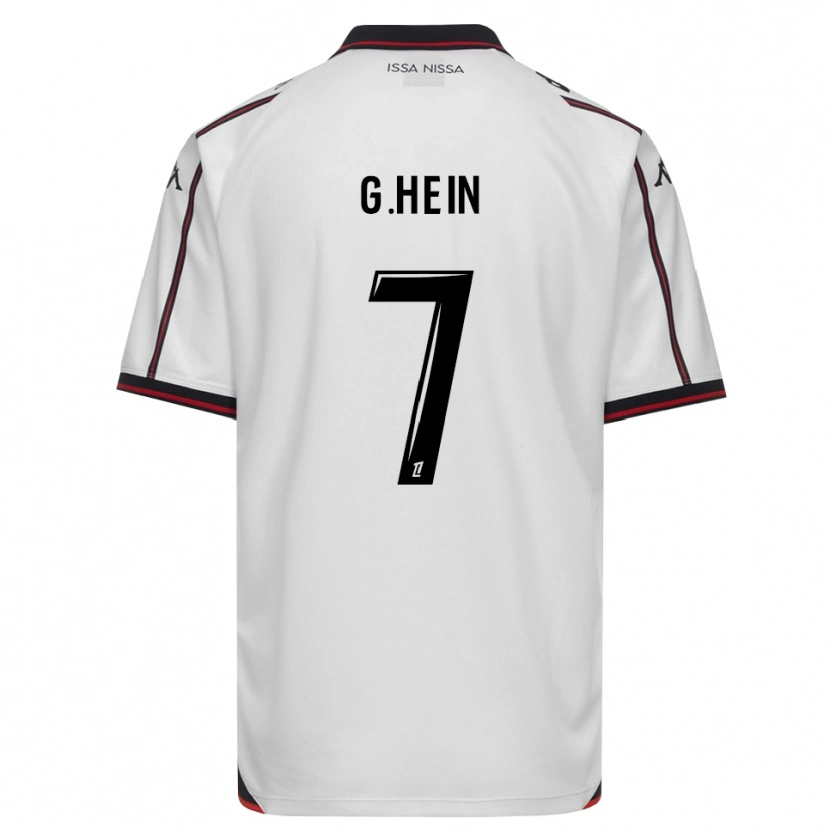 Danxen Kvinder Gauthier Hein #7 Sort Hvid Udebane Spillertrøjer 2026/27 Trøje T-Shirt