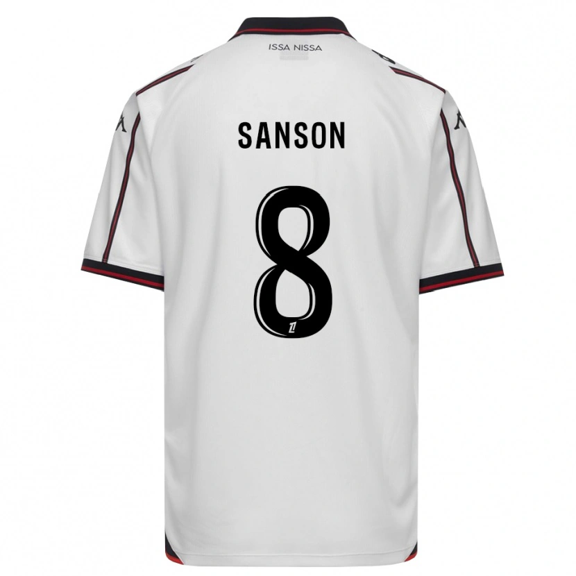 Danxen Kvinder Morgan Sanson #8 Sort Hvid Udebane Spillertrøjer 2026/27 Trøje T-Shirt