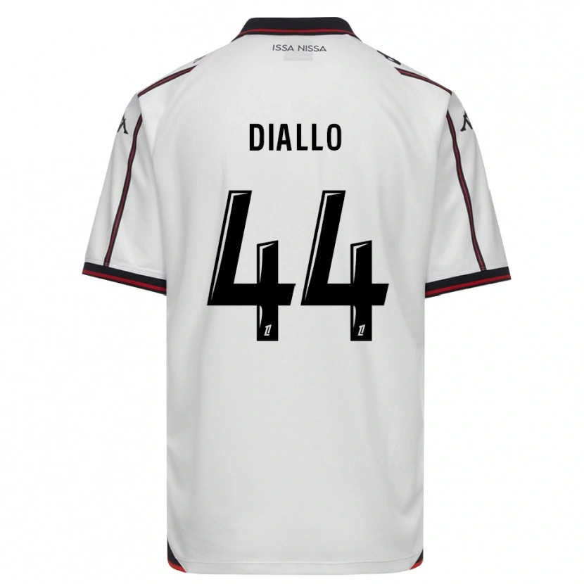 Danxen Kvinder Zoumana Diallo #44 Sort Hvid Udebane Spillertrøjer 2026/27 Trøje T-Shirt