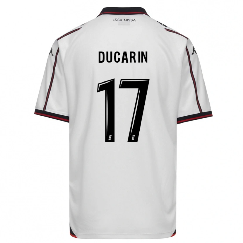 Danxen Kvinder Léa Ducarin #17 Sort Hvid Udebane Spillertrøjer 2026/27 Trøje T-Shirt