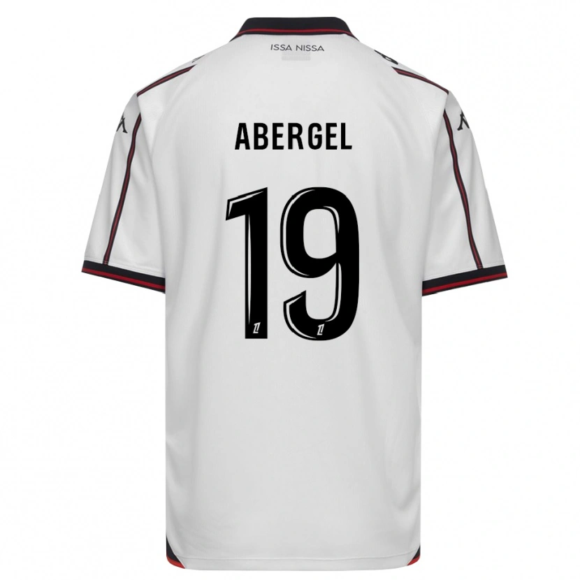 Danxen Kvinder Laurent Abergel #19 Sort Hvid Udebane Spillertrøjer 2026/27 Trøje T-Shirt