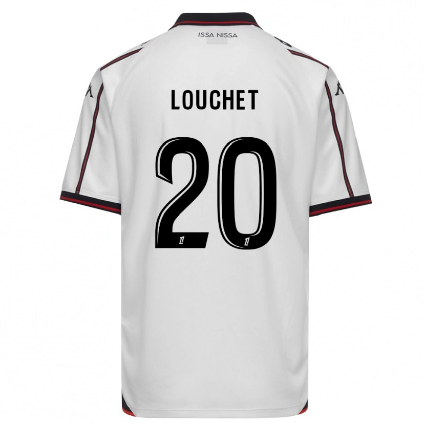 Danxen Kvinder Tom Louchet #20 Sort Hvid Udebane Spillertrøjer 2026/27 Trøje T-Shirt