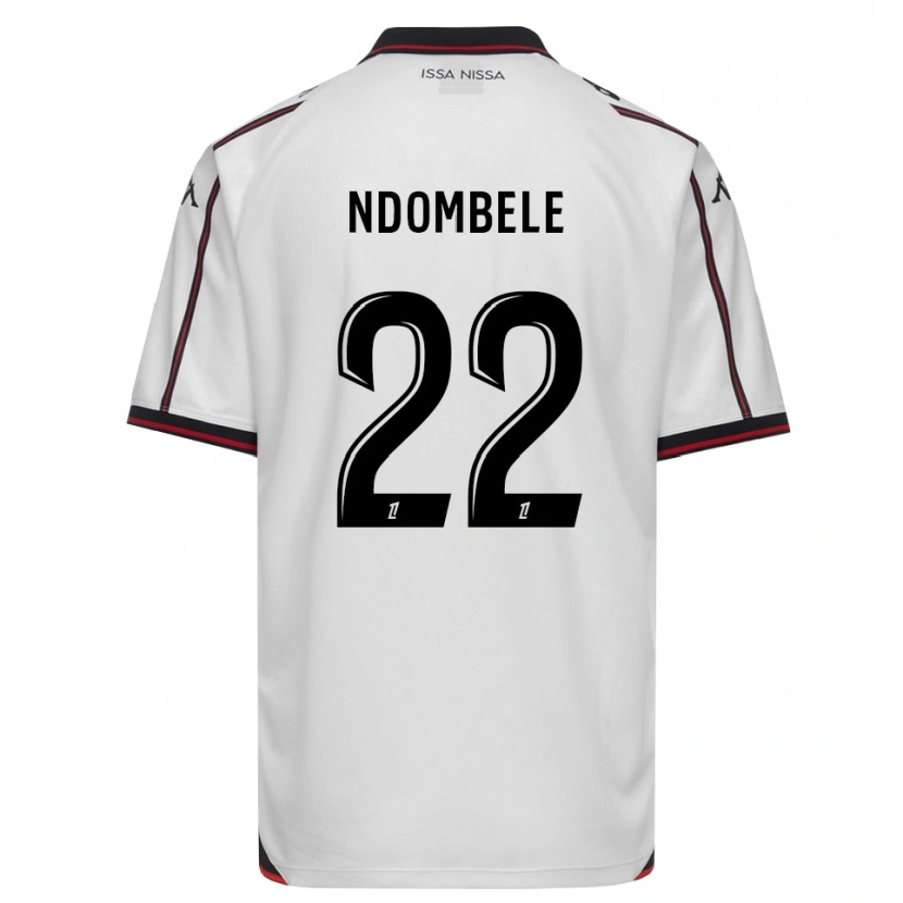 Danxen Kvinder Tanguy Ndombele #22 Sort Hvid Udebane Spillertrøjer 2026/27 Trøje T-Shirt