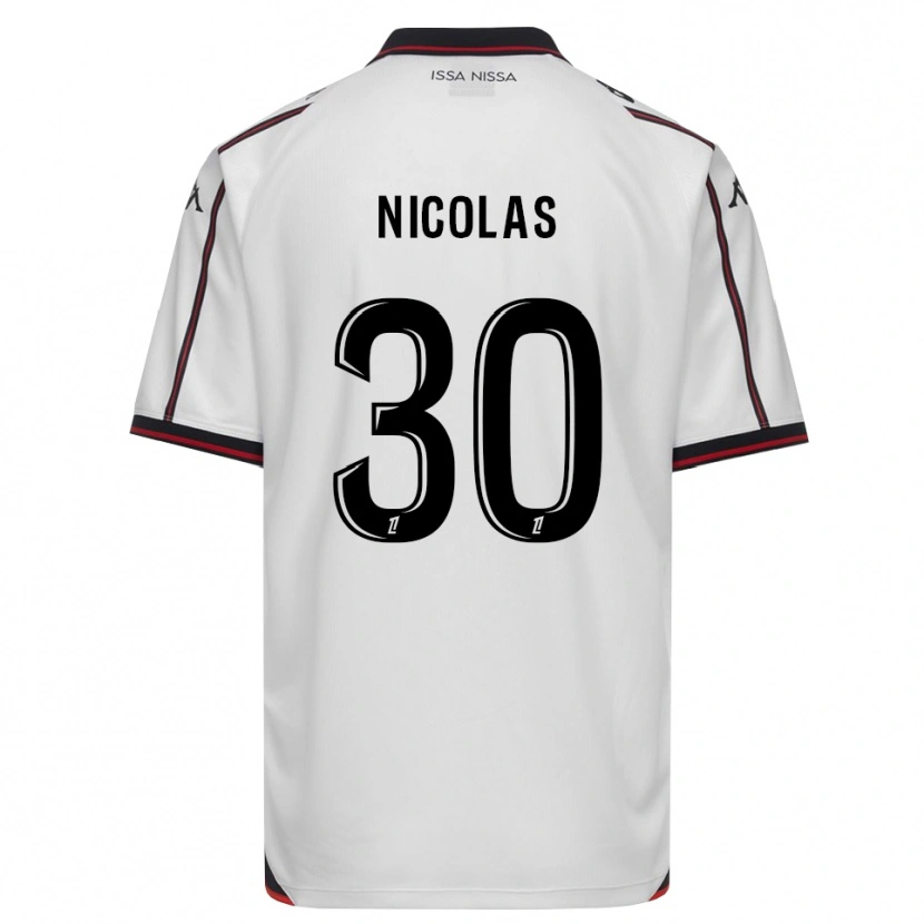 Danxen Kvinder Lina-Lou Nicolas #30 Sort Hvid Udebane Spillertrøjer 2026/27 Trøje T-Shirt