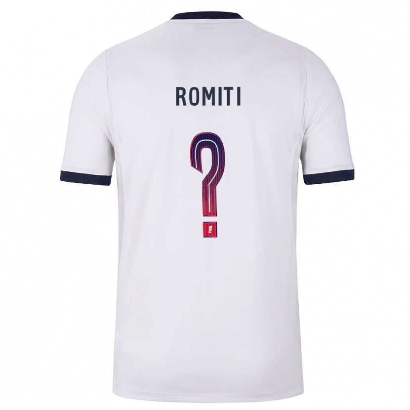 Danxen Kvinder Olivia Romiti #0 Hvid Sort Rød Udebane Spillertrøjer 2026/27 Trøje T-Shirt