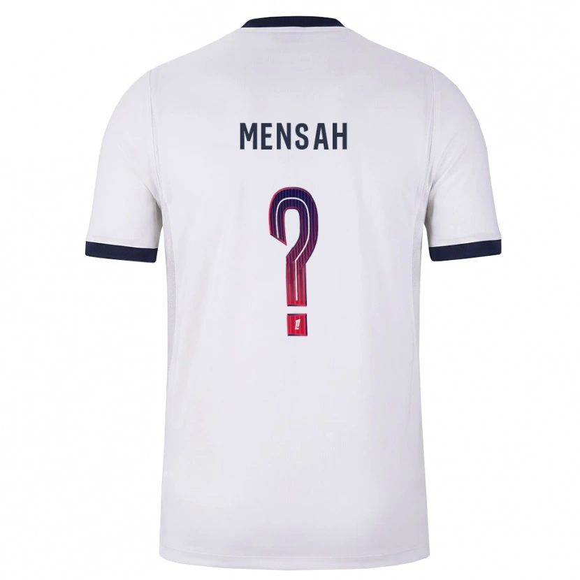 Danxen Kvinder Isaac Mensah #0 Hvid Sort Rød Udebane Spillertrøjer 2026/27 Trøje T-Shirt