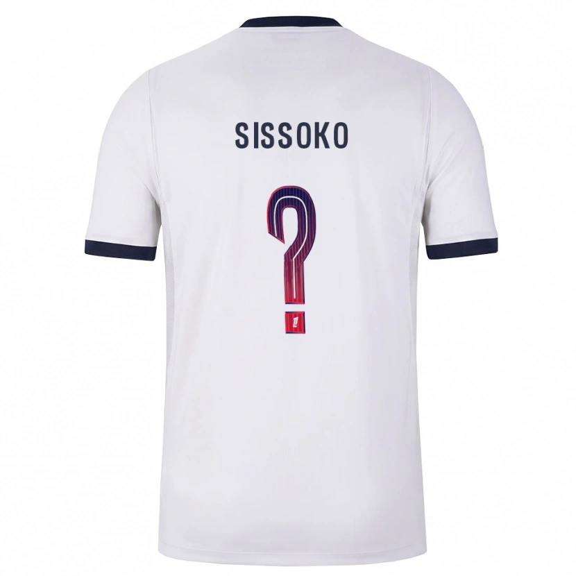 Danxen Kvinder Nassiama Sissoko #0 Hvid Sort Rød Udebane Spillertrøjer 2026/27 Trøje T-Shirt