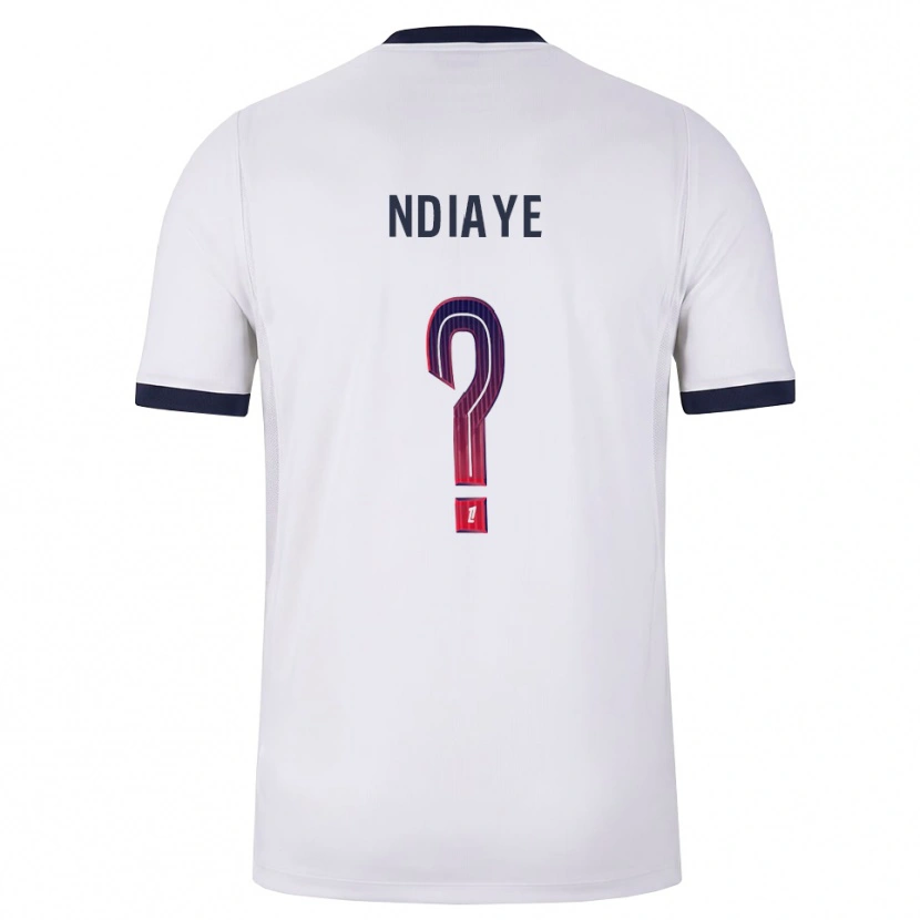 Danxen Kvinder Moctar Ndiaye #0 Hvid Sort Rød Udebane Spillertrøjer 2026/27 Trøje T-Shirt