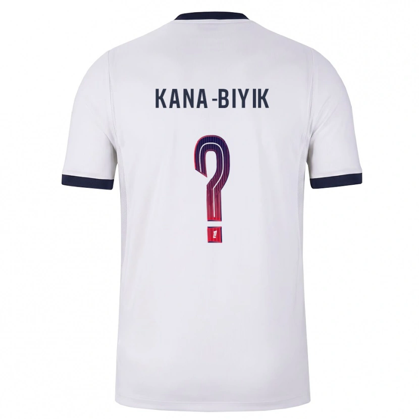 Danxen Kvinder Lorenzo Kana-Biyik #0 Hvid Sort Rød Udebane Spillertrøjer 2026/27 Trøje T-Shirt