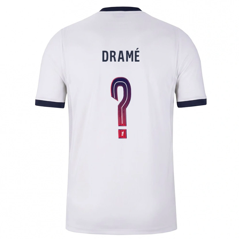 Danxen Kvinder Bakoutoubo Dramé #0 Hvid Sort Rød Udebane Spillertrøjer 2026/27 Trøje T-Shirt